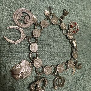 Vintage Sarah Cov Bracelet with silver charms